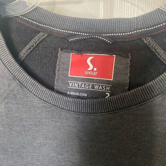 S.WEAR Women’s Vintage Wash Medium Thick Light Gray Dress T Shirt - Picture 2 of 5